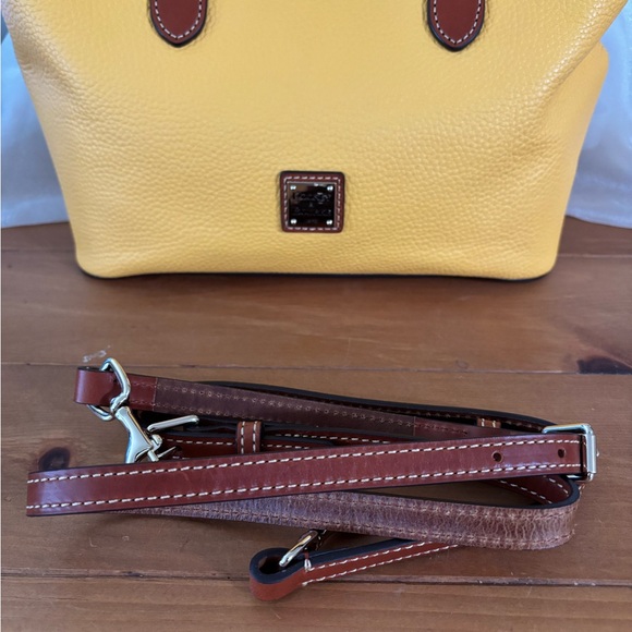 Dooney & Bourke Maze and Brown Pebble Leather Tote - Picture 5 of 14